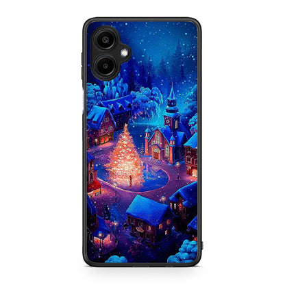 Samsung Galaxy A06 Xmas Village θήκη από τη Smartfits με σχέδιο στο πίσω μέρος και μαύρο περίβλημα | Smartphone case with colorful back and black bezels by Smartfits