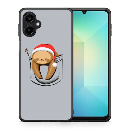 Θήκη Samsung Galaxy A06 Xmas Zzzz από τη Smartfits με σχέδιο στο πίσω μέρος και μαύρο περίβλημα | Samsung Galaxy A06 Xmas Zzzz case with colorful back and black bezels