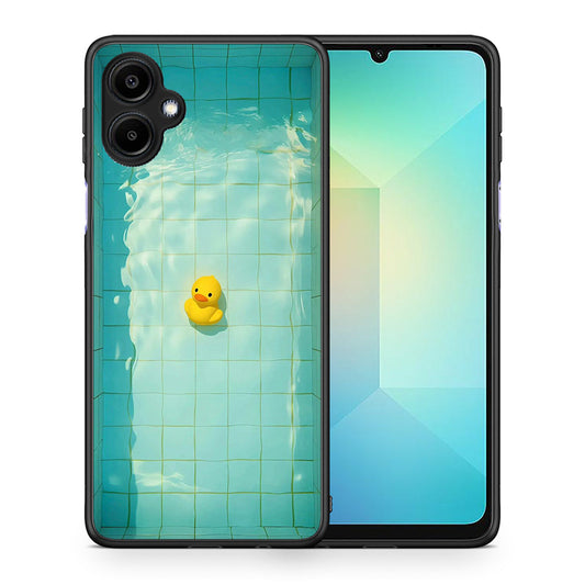 Θήκη Samsung Galaxy A06 Yellow Duck από τη Smartfits με σχέδιο στο πίσω μέρος και μαύρο περίβλημα | Samsung Galaxy A06 Yellow Duck case with colorful back and black bezels