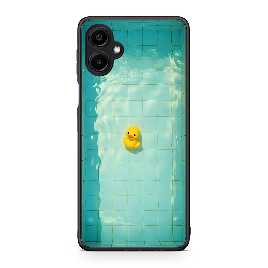 Samsung Galaxy A06 Yellow Duck θήκη από τη Smartfits με σχέδιο στο πίσω μέρος και μαύρο περίβλημα | Smartphone case with colorful back and black bezels by Smartfits