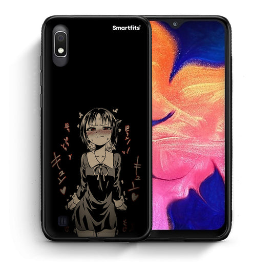 Θήκη Samsung A10 Anime Girl από τη Smartfits με σχέδιο στο πίσω μέρος και μαύρο περίβλημα | Samsung A10 Anime Girl case with colorful back and black bezels