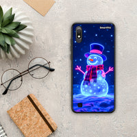 Thumbnail for Christmas Neon Snowman - Samsung Galaxy A10 θήκη