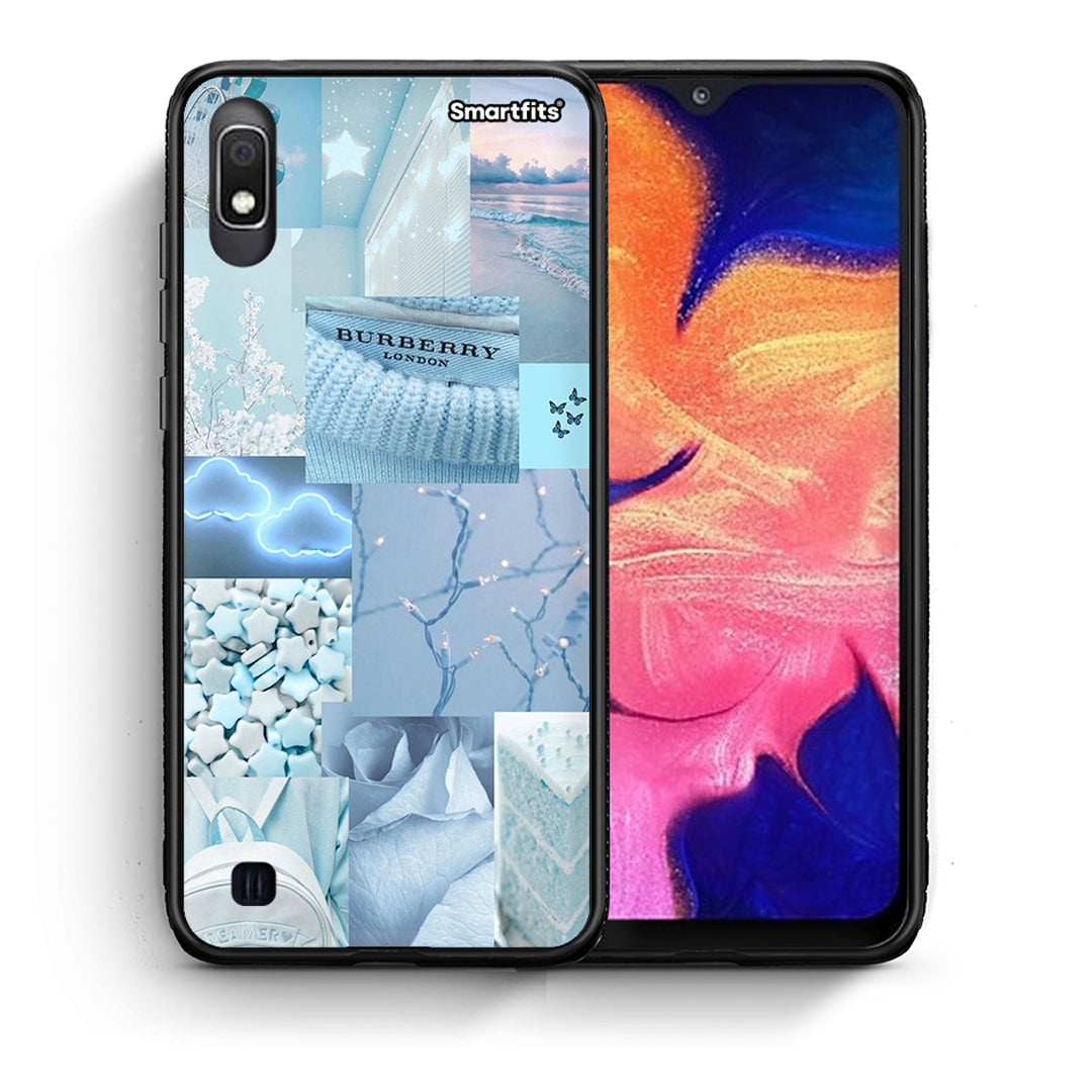 Θήκη Samsung A10 Ciel Aesthetic Collage από τη Smartfits με σχέδιο στο πίσω μέρος και μαύρο περίβλημα | Samsung A10 Ciel Aesthetic Collage case with colorful back and black bezels