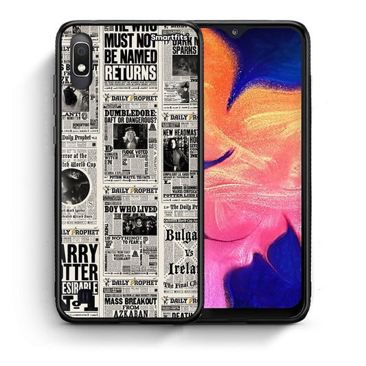 Θήκη Samsung A10 Harry Paper από τη Smartfits με σχέδιο στο πίσω μέρος και μαύρο περίβλημα | Samsung A10 Harry Paper case with colorful back and black bezels