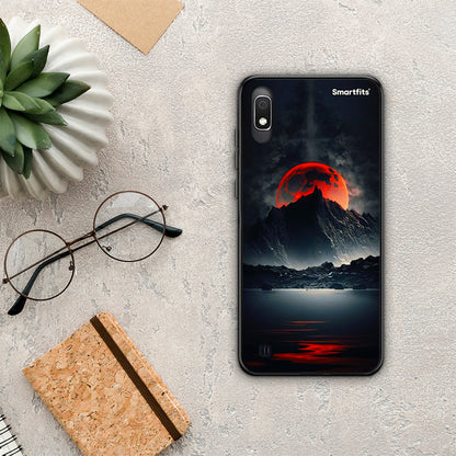 Red Full Moon - Samsung Galaxy A10 θήκη