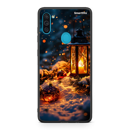 Samsung A11/M11 Christmas Ornaments θήκη από τη Smartfits με σχέδιο στο πίσω μέρος και μαύρο περίβλημα | Smartphone case with colorful back and black bezels by Smartfits