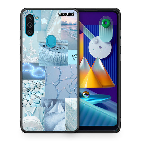 Θήκη Samsung A11/M11 Ciel Aesthetic Collage από τη Smartfits με σχέδιο στο πίσω μέρος και μαύρο περίβλημα | Samsung A11/M11 Ciel Aesthetic Collage case with colorful back and black bezels