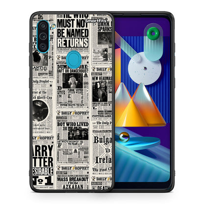 Θήκη Samsung A11/M11 Harry Paper από τη Smartfits με σχέδιο στο πίσω μέρος και μαύρο περίβλημα | Samsung A11/M11 Harry Paper case with colorful back and black bezels