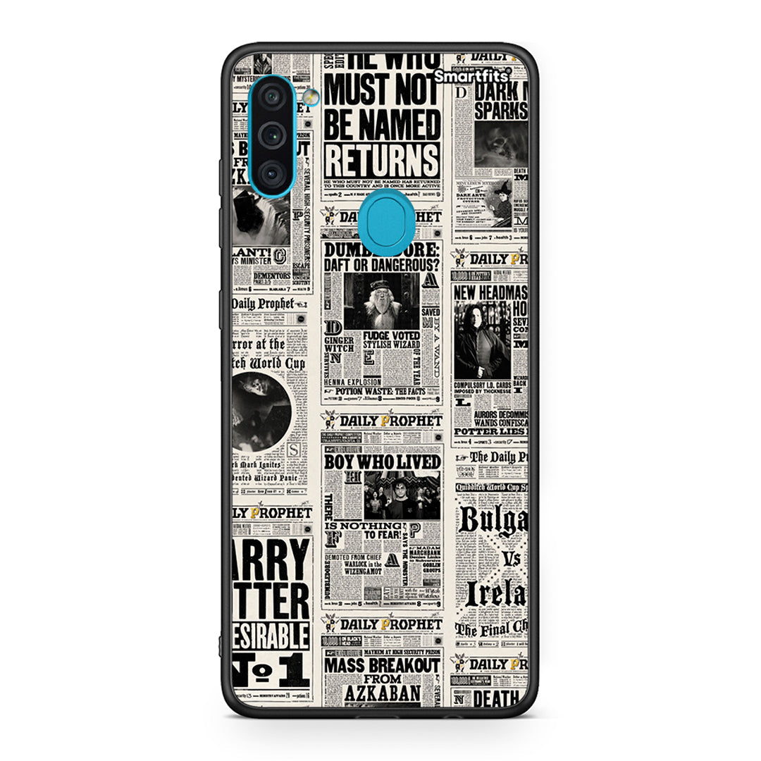 Samsung A11/M11 Harry Paper θήκη από τη Smartfits με σχέδιο στο πίσω μέρος και μαύρο περίβλημα | Smartphone case with colorful back and black bezels by Smartfits