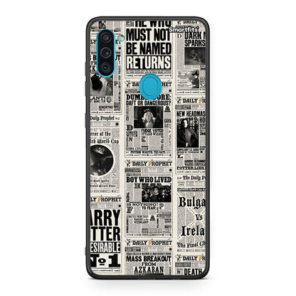 Samsung A11/M11 Harry Paper θήκη από τη Smartfits με σχέδιο στο πίσω μέρος και μαύρο περίβλημα | Smartphone case with colorful back and black bezels by Smartfits