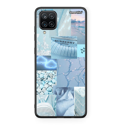 Samsung A12 Ciel Aesthetic Collage θήκη από τη Smartfits με σχέδιο στο πίσω μέρος και μαύρο περίβλημα | Smartphone case with colorful back and black bezels by Smartfits