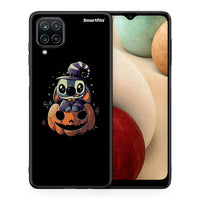 Thumbnail for Θήκη Samsung A12 Halloween Stitch από τη Smartfits με σχέδιο στο πίσω μέρος και μαύρο περίβλημα | Samsung A12 Halloween Stitch case with colorful back and black bezels