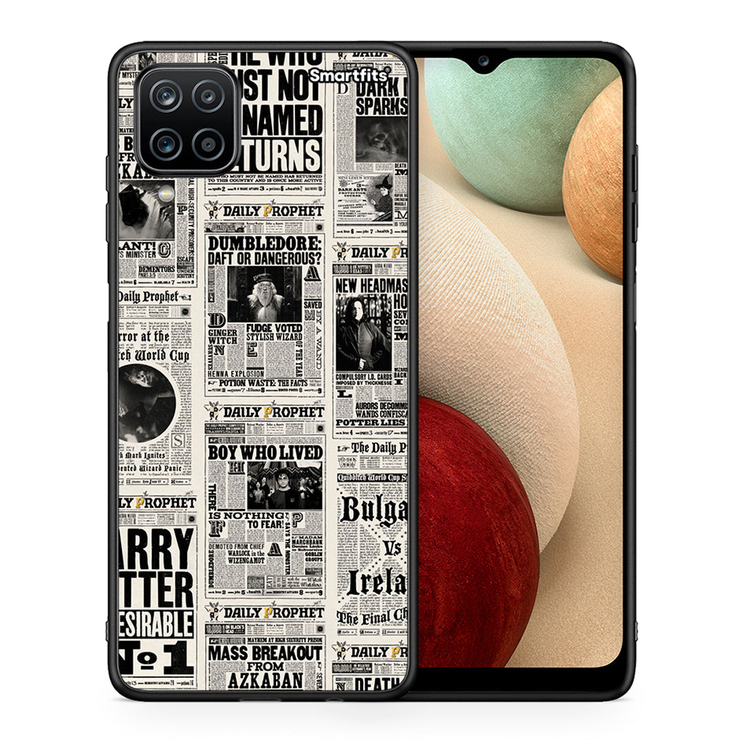 Θήκη Samsung A12 Harry Paper από τη Smartfits με σχέδιο στο πίσω μέρος και μαύρο περίβλημα | Samsung A12 Harry Paper case with colorful back and black bezels