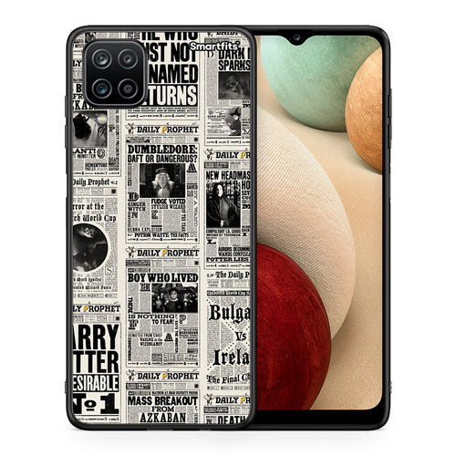 Θήκη Samsung A12 Harry Paper από τη Smartfits με σχέδιο στο πίσω μέρος και μαύρο περίβλημα | Samsung A12 Harry Paper case with colorful back and black bezels