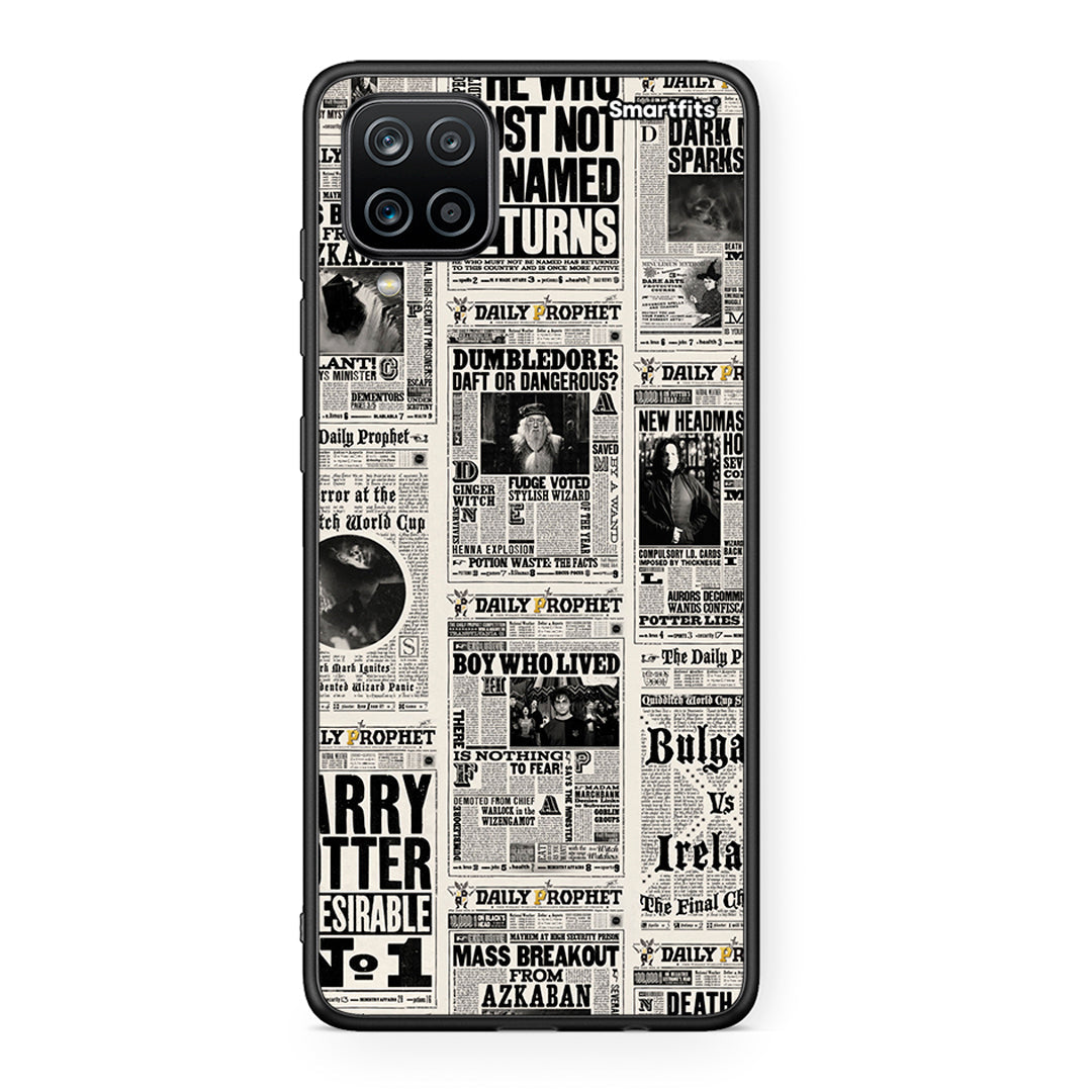 Samsung A12 Harry Paper θήκη από τη Smartfits με σχέδιο στο πίσω μέρος και μαύρο περίβλημα | Smartphone case with colorful back and black bezels by Smartfits