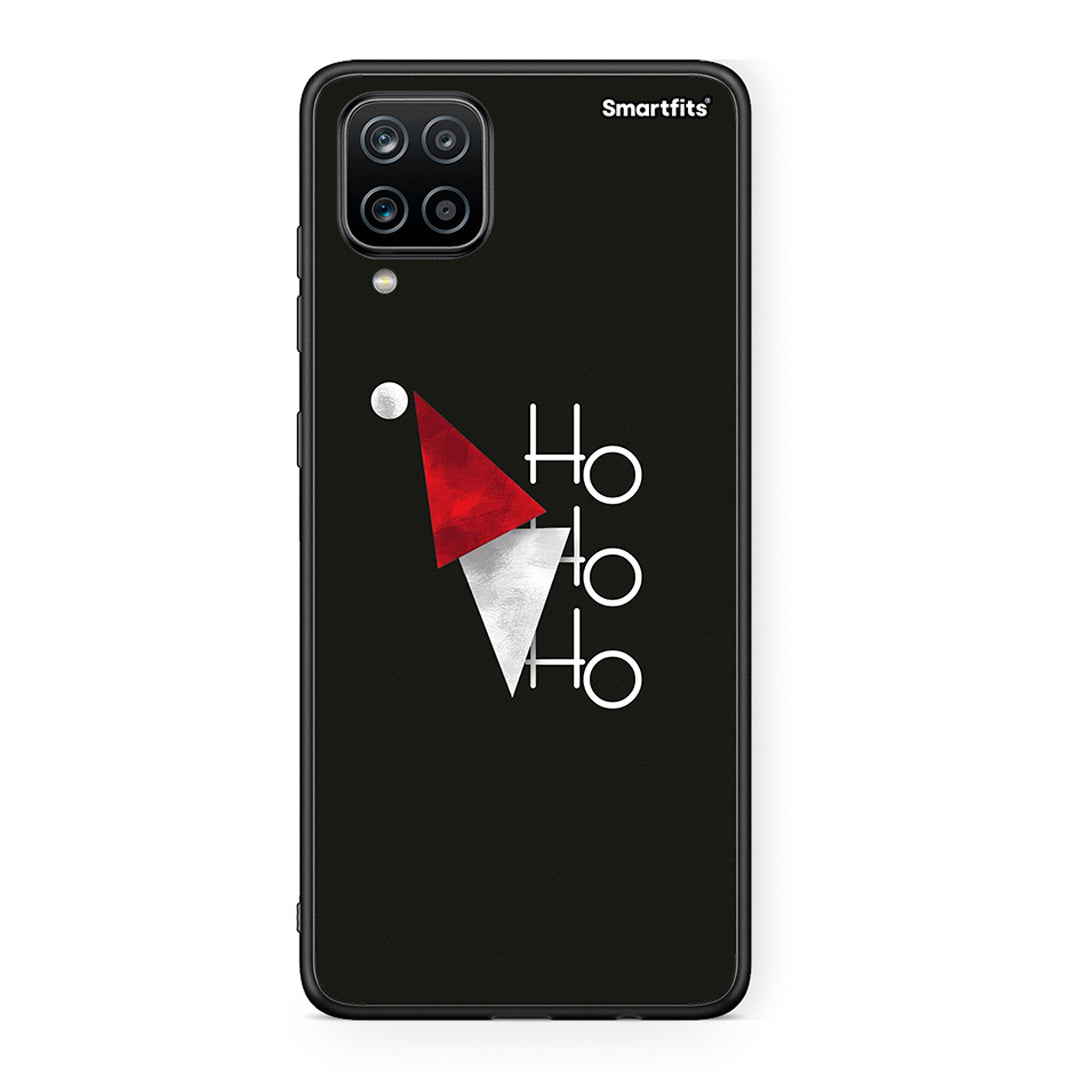 Samsung A12 Minimal Christmas θήκη από τη Smartfits με σχέδιο στο πίσω μέρος και μαύρο περίβλημα | Smartphone case with colorful back and black bezels by Smartfits