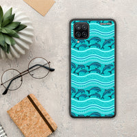 Thumbnail for Swimming Dolphins - Samsung Galaxy A12 θήκη