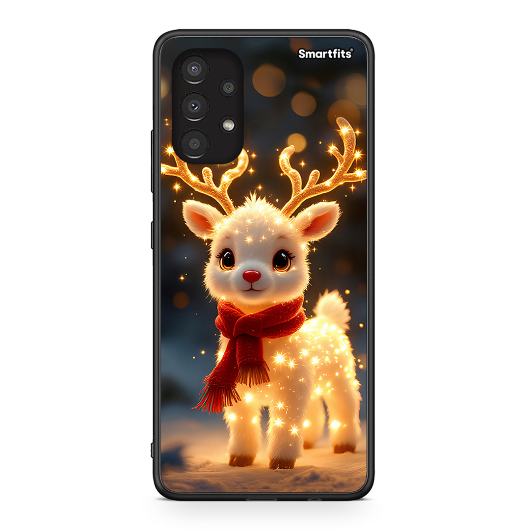 Samsung A13 4G Christmas Cutie θήκη από τη Smartfits με σχέδιο στο πίσω μέρος και μαύρο περίβλημα | Smartphone case with colorful back and black bezels by Smartfits