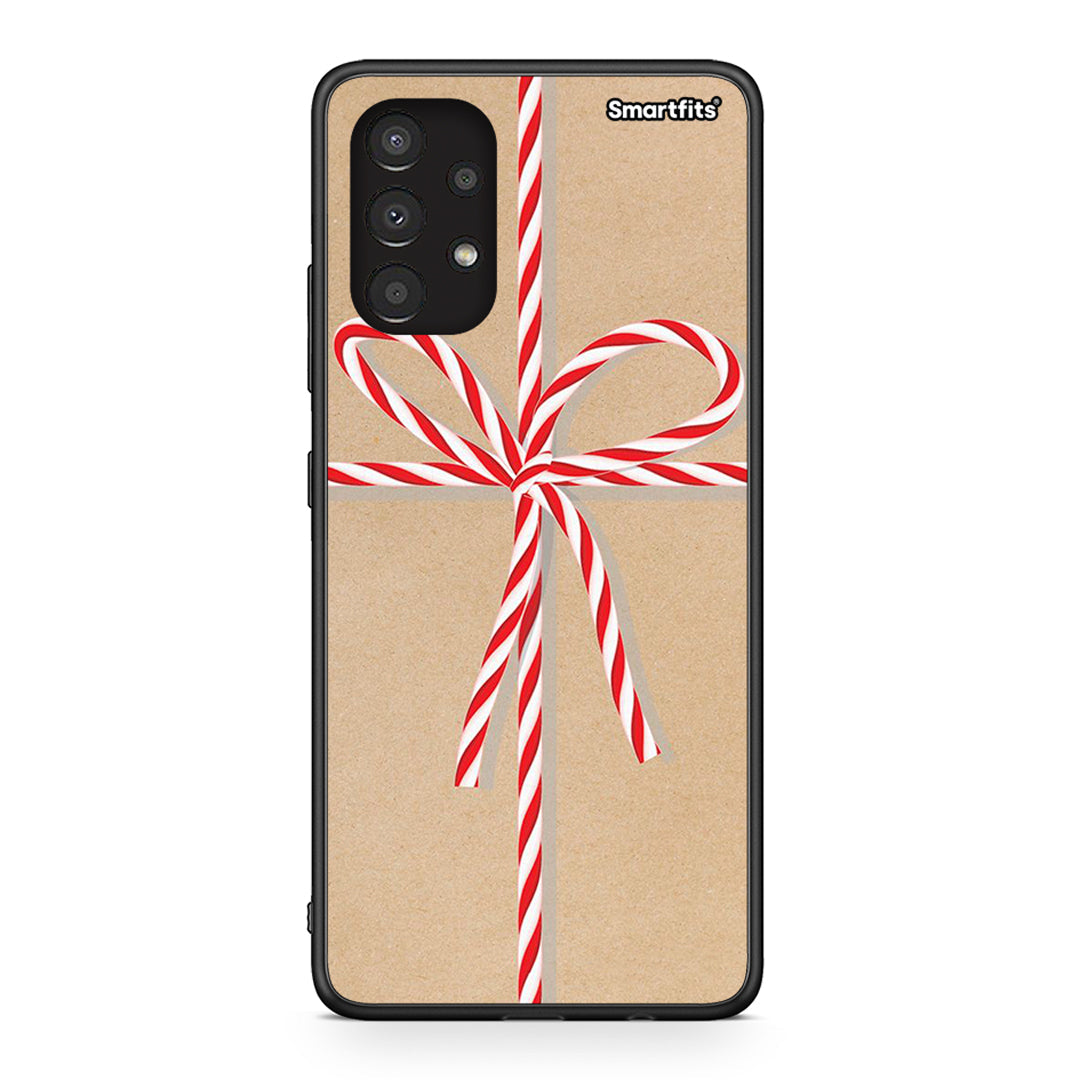 Samsung A13 4G Christmas Gift θήκη από τη Smartfits με σχέδιο στο πίσω μέρος και μαύρο περίβλημα | Smartphone case with colorful back and black bezels by Smartfits