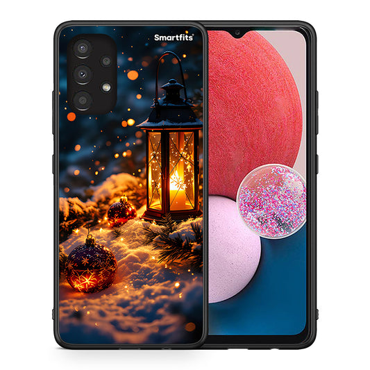 Θήκη Samsung A13 4G Christmas Ornaments από τη Smartfits με σχέδιο στο πίσω μέρος και μαύρο περίβλημα | Samsung A13 4G Christmas Ornaments case with colorful back and black bezels