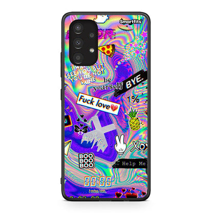 Samsung A13 4G Game Over θήκη από τη Smartfits με σχέδιο στο πίσω μέρος και μαύρο περίβλημα | Smartphone case with colorful back and black bezels by Smartfits