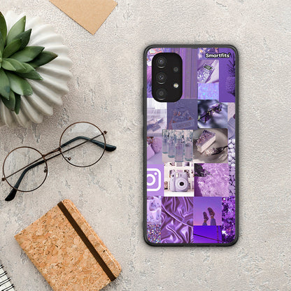 Purple Aesthetic Collage - Samsung Galaxy A13 4G θήκη