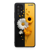 Thumbnail for Samsung A13 4G Yellow Daisies θήκη από τη Smartfits με σχέδιο στο πίσω μέρος και μαύρο περίβλημα | Smartphone case with colorful back and black bezels by Smartfits