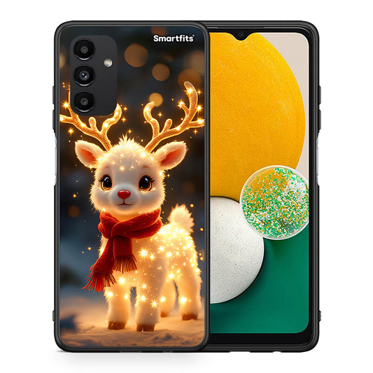 Θήκη Samsung A13 5G Christmas Cutie από τη Smartfits με σχέδιο στο πίσω μέρος και μαύρο περίβλημα | Samsung A13 5G Christmas Cutie case with colorful back and black bezels