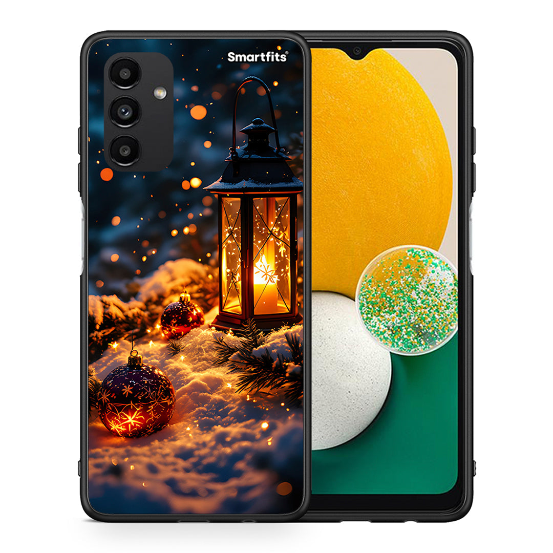 Θήκη Samsung A13 5G Christmas Ornaments από τη Smartfits με σχέδιο στο πίσω μέρος και μαύρο περίβλημα | Samsung A13 5G Christmas Ornaments case with colorful back and black bezels