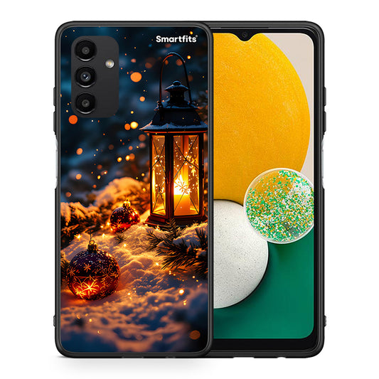 Θήκη Samsung A13 5G Christmas Ornaments από τη Smartfits με σχέδιο στο πίσω μέρος και μαύρο περίβλημα | Samsung A13 5G Christmas Ornaments case with colorful back and black bezels