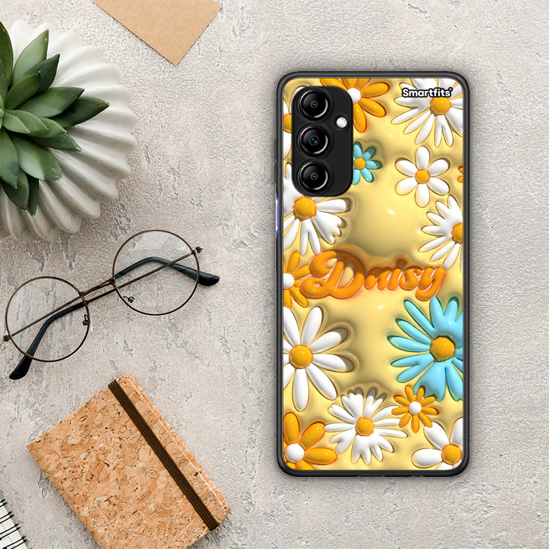 Θήκη Samsung Galaxy A14 / A14 5G Bubble Daisies από τη Smartfits με σχέδιο στο πίσω μέρος και μαύρο περίβλημα | Samsung Galaxy A14 / A14 5G Bubble Daisies Case with Colorful Back and Black Bezels