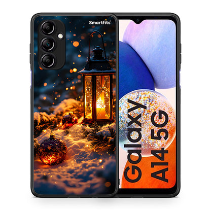 Θήκη Samsung Galaxy A14 / A14 5G Christmas Ornaments από τη Smartfits με σχέδιο στο πίσω μέρος και μαύρο περίβλημα | Samsung Galaxy A14 / A14 5G Christmas Ornaments Case with Colorful Back and Black Bezels