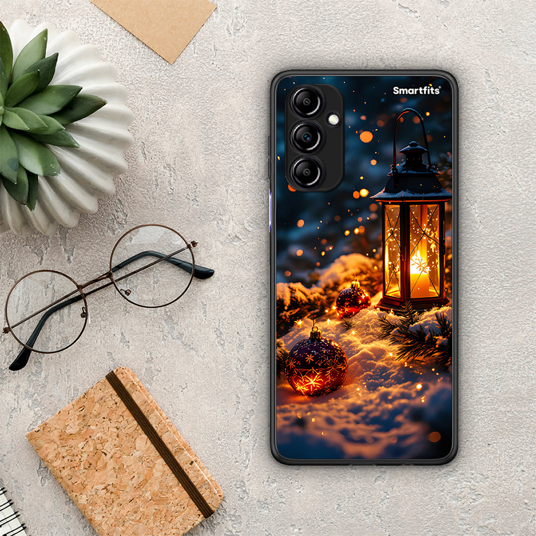 Θήκη Samsung Galaxy A14 / A14 5G Christmas Ornaments από τη Smartfits με σχέδιο στο πίσω μέρος και μαύρο περίβλημα | Samsung Galaxy A14 / A14 5G Christmas Ornaments Case with Colorful Back and Black Bezels