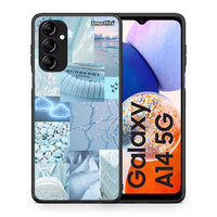 Thumbnail for Θήκη Samsung Galaxy A14 / A14 5G Ciel Aesthetic Collage από τη Smartfits με σχέδιο στο πίσω μέρος και μαύρο περίβλημα | Samsung Galaxy A14 / A14 5G Ciel Aesthetic Collage Case with Colorful Back and Black Bezels