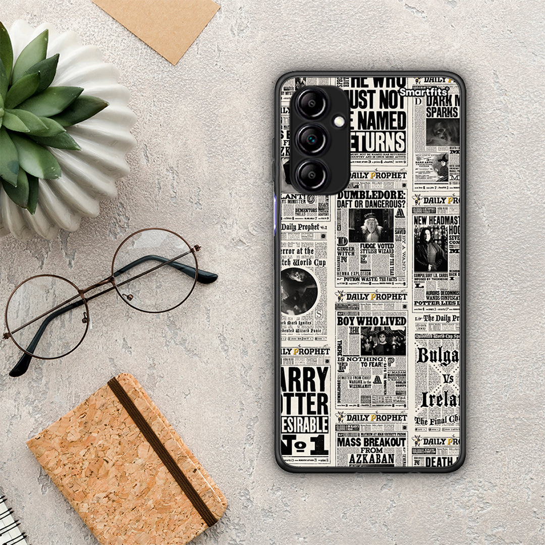Θήκη Samsung Galaxy A14 / A14 5G Harry Paper από τη Smartfits με σχέδιο στο πίσω μέρος και μαύρο περίβλημα | Samsung Galaxy A14 / A14 5G Harry Paper Case with Colorful Back and Black Bezels