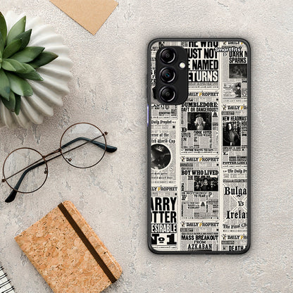 Θήκη Samsung Galaxy A14 / A14 5G Harry Paper από τη Smartfits με σχέδιο στο πίσω μέρος και μαύρο περίβλημα | Samsung Galaxy A14 / A14 5G Harry Paper Case with Colorful Back and Black Bezels