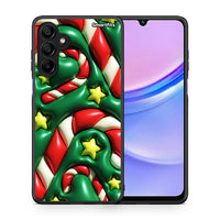 Thumbnail for Θήκη Samsung Galaxy A15 4G Christmas Bubbles από τη Smartfits με σχέδιο στο πίσω μέρος και μαύρο περίβλημα | Samsung Galaxy A15 4G Christmas Bubbles case with colorful back and black bezels