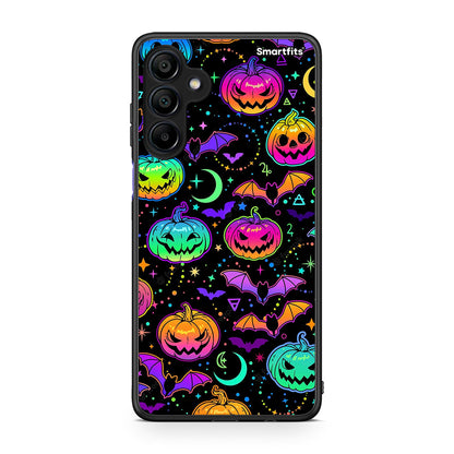 Samsung Galaxy A15 4G Neon Halloween θήκη από τη Smartfits με σχέδιο στο πίσω μέρος και μαύρο περίβλημα | Smartphone case with colorful back and black bezels by Smartfits