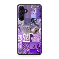 Thumbnail for Samsung Galaxy A15 4G Purple Aesthetic Collage θήκη από τη Smartfits με σχέδιο στο πίσω μέρος και μαύρο περίβλημα | Smartphone case with colorful back and black bezels by Smartfits