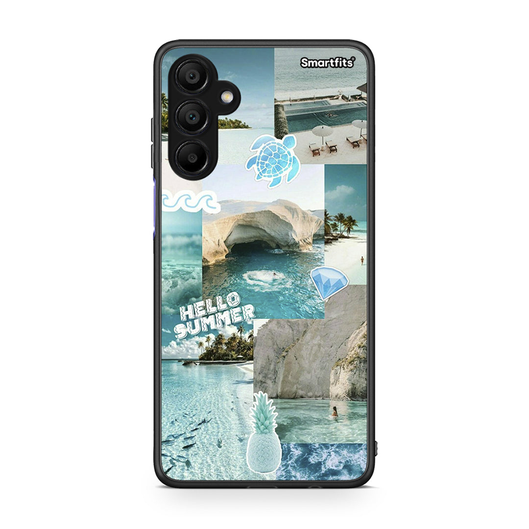 Samsung A15 5G Aesthetic Summer Θήκη από τη Smartfits με σχέδιο στο πίσω μέρος και μαύρο περίβλημα | Smartphone case with colorful back and black bezels by Smartfits