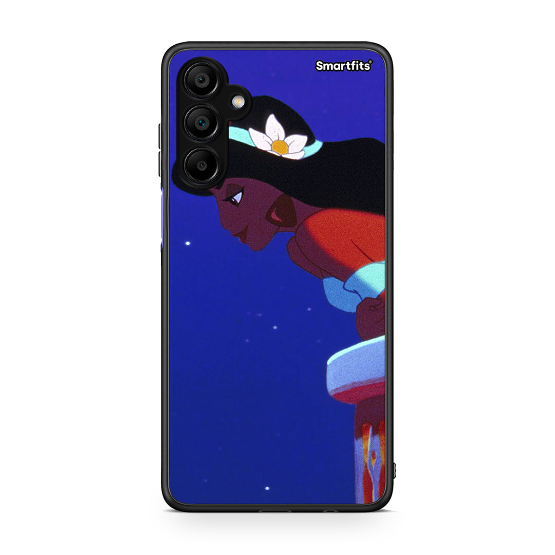 Samsung A15 5G Alladin And Jasmine Love 2 θήκη από τη Smartfits με σχέδιο στο πίσω μέρος και μαύρο περίβλημα | Smartphone case with colorful back and black bezels by Smartfits