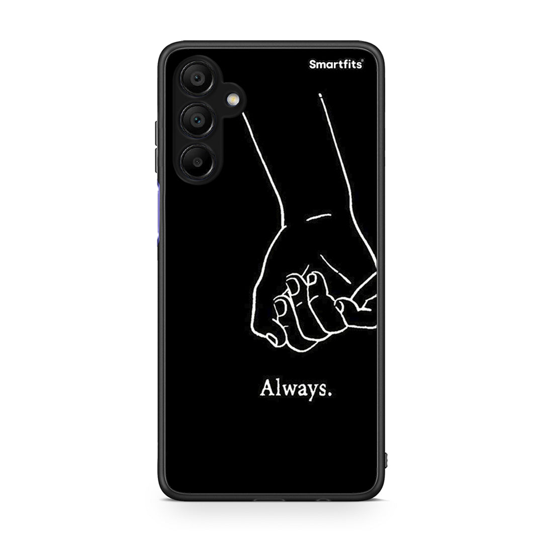 Samsung A15 5G Always & Forever 1 Θήκη Αγίου Βαλεντίνου από τη Smartfits με σχέδιο στο πίσω μέρος και μαύρο περίβλημα | Smartphone case with colorful back and black bezels by Smartfits
