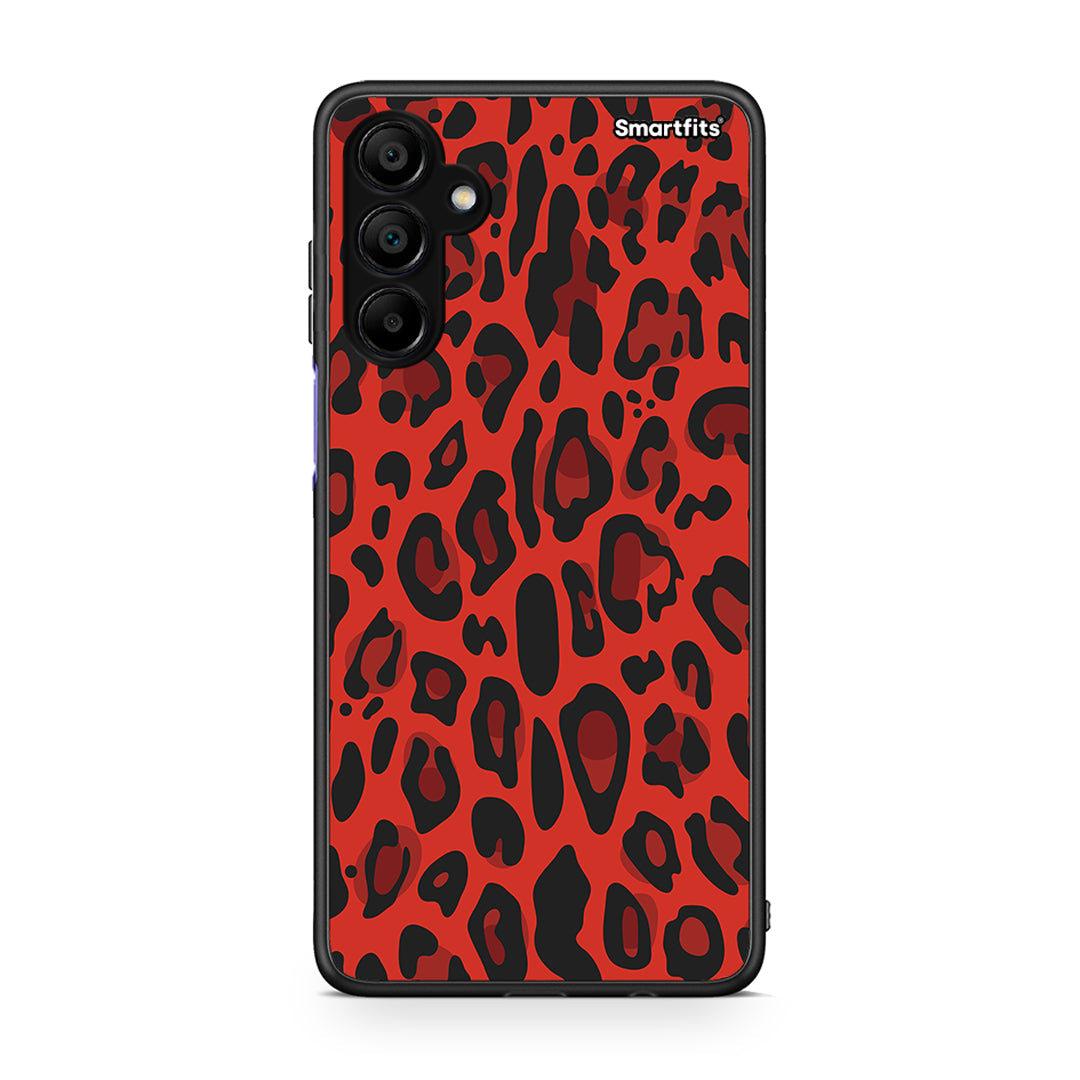 4 - Samsung A15 5G Red Leopard Animal case, cover, bumper