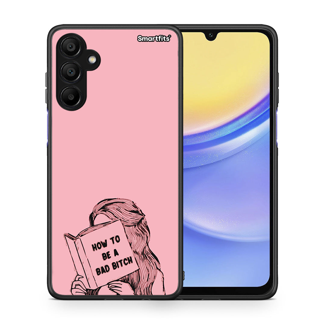 Θήκη Samsung A15 5G Bad Bitch από τη Smartfits με σχέδιο στο πίσω μέρος και μαύρο περίβλημα | Samsung A15 5G Bad Bitch case with colorful back and black bezels