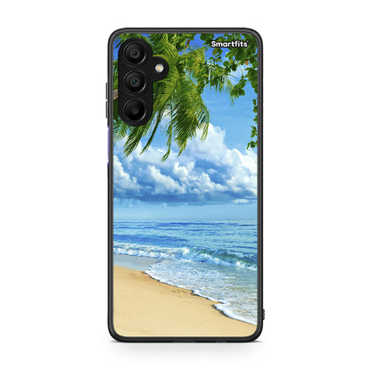Samsung A15 5G Beautiful Beach θήκη από τη Smartfits με σχέδιο στο πίσω μέρος και μαύρο περίβλημα | Smartphone case with colorful back and black bezels by Smartfits