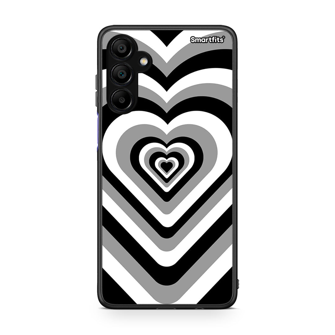 Samsung Galaxy A15 5G Black Hearts θήκη από τη Smartfits με σχέδιο στο πίσω μέρος και μαύρο περίβλημα | Smartphone case with colorful back and black bezels by Smartfits