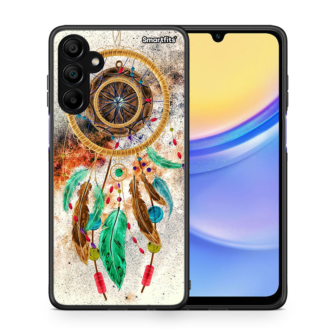 Θήκη Samsung A15 5G DreamCatcher Boho από τη Smartfits με σχέδιο στο πίσω μέρος και μαύρο περίβλημα | Samsung A15 5G DreamCatcher Boho case with colorful back and black bezels