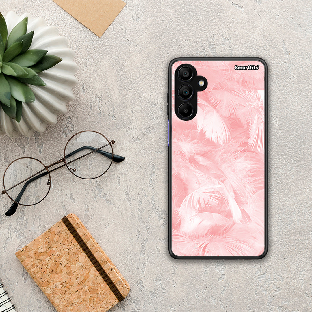 Boho Pink Feather - Samsung A15 5G θήκη