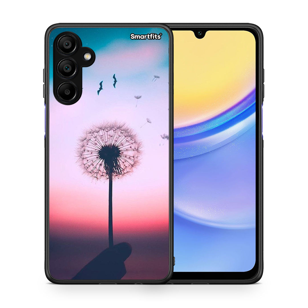 Θήκη Samsung A15 5G Wish Boho από τη Smartfits με σχέδιο στο πίσω μέρος και μαύρο περίβλημα | Samsung A15 5G Wish Boho case with colorful back and black bezels