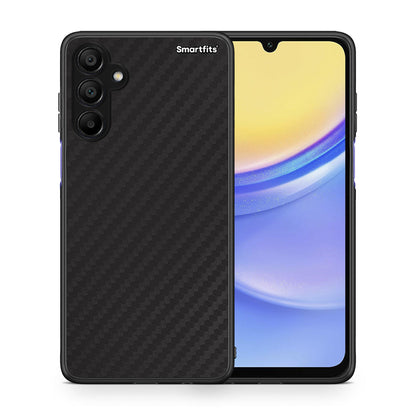 Θήκη Samsung A15 5G Carbon Black από τη Smartfits με σχέδιο στο πίσω μέρος και μαύρο περίβλημα | Samsung A15 5G Carbon Black case with colorful back and black bezels
